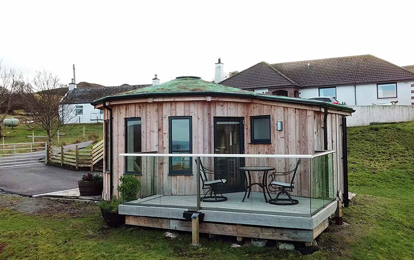 Our Self Catering accommodation has been designed in a modern style and contains a king size bed kitchen en suite bathroom and WIFI