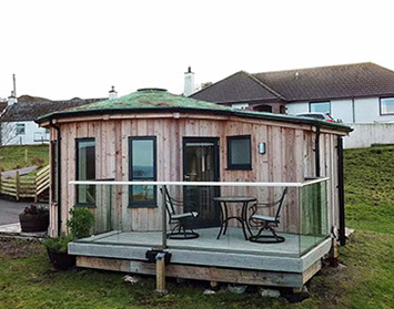 Our Self Catering accommodation has been designed in a modern style and contains a king size bed kitchen en suite bathroom and WIFI